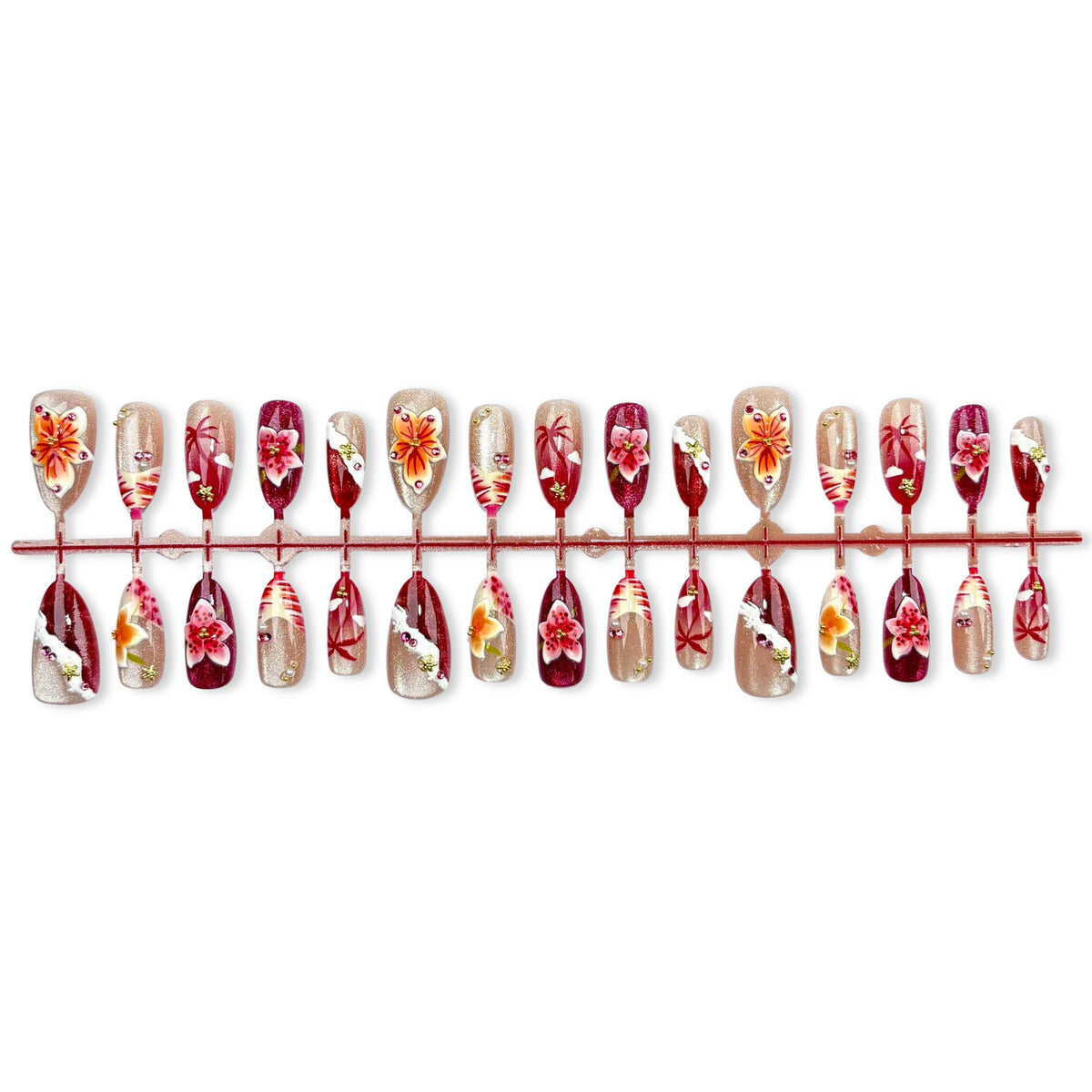 Artistic Floral-Design Press-On Nail Kit — product view 5