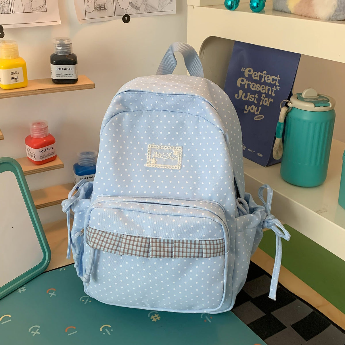 Fun-Dotted Lightweight Backpack LoungeYard — product view 6