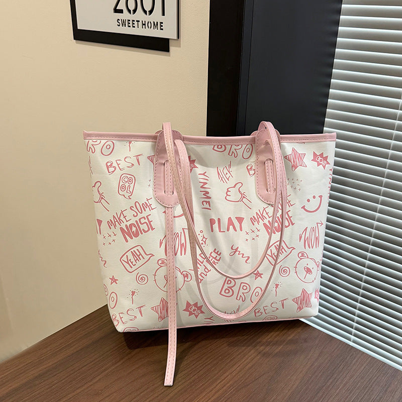 WoPlayful Graphic Tote Bag LoungeYard — product view 2