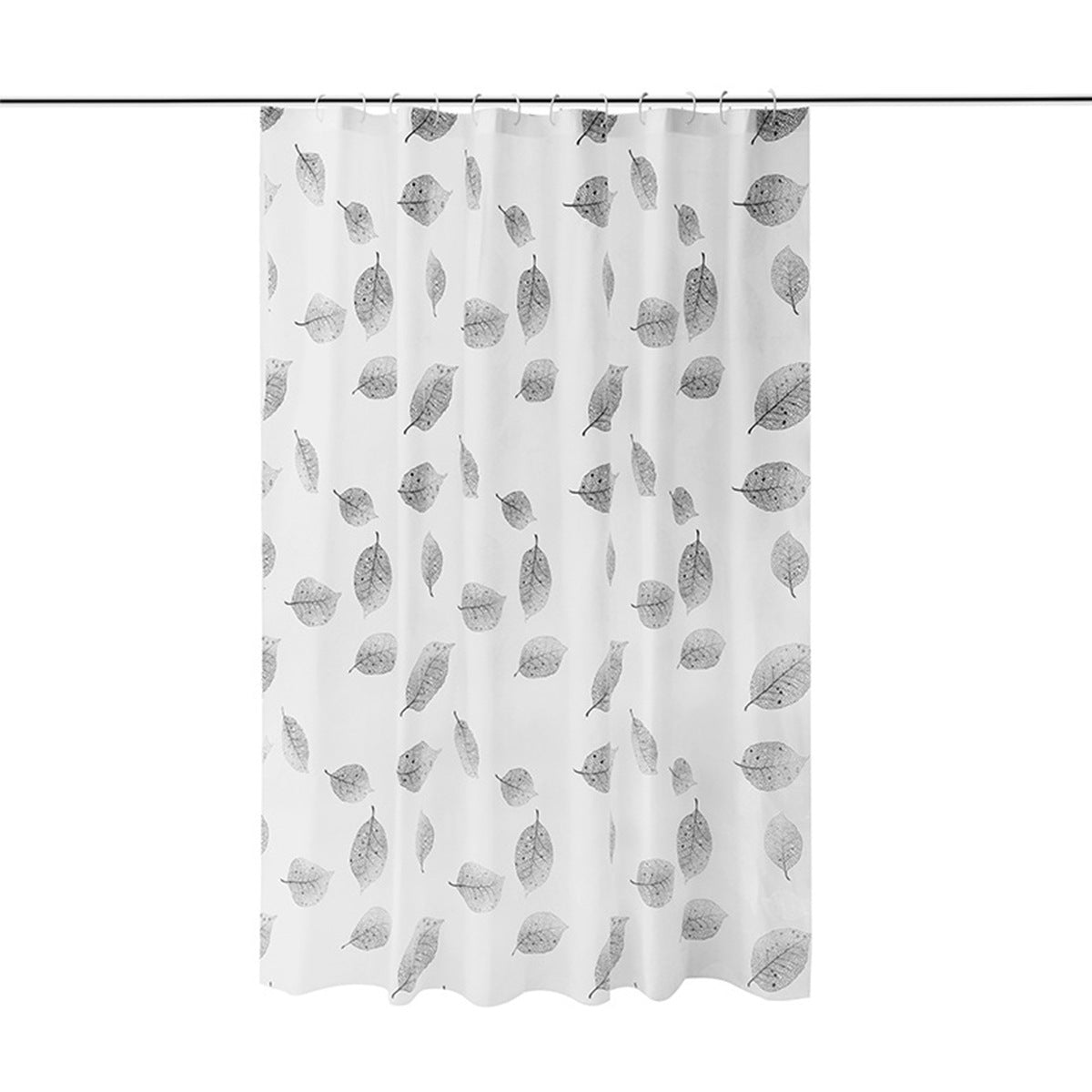 Leaf-Patterned Shower Curtain LoungeYard — product view 5