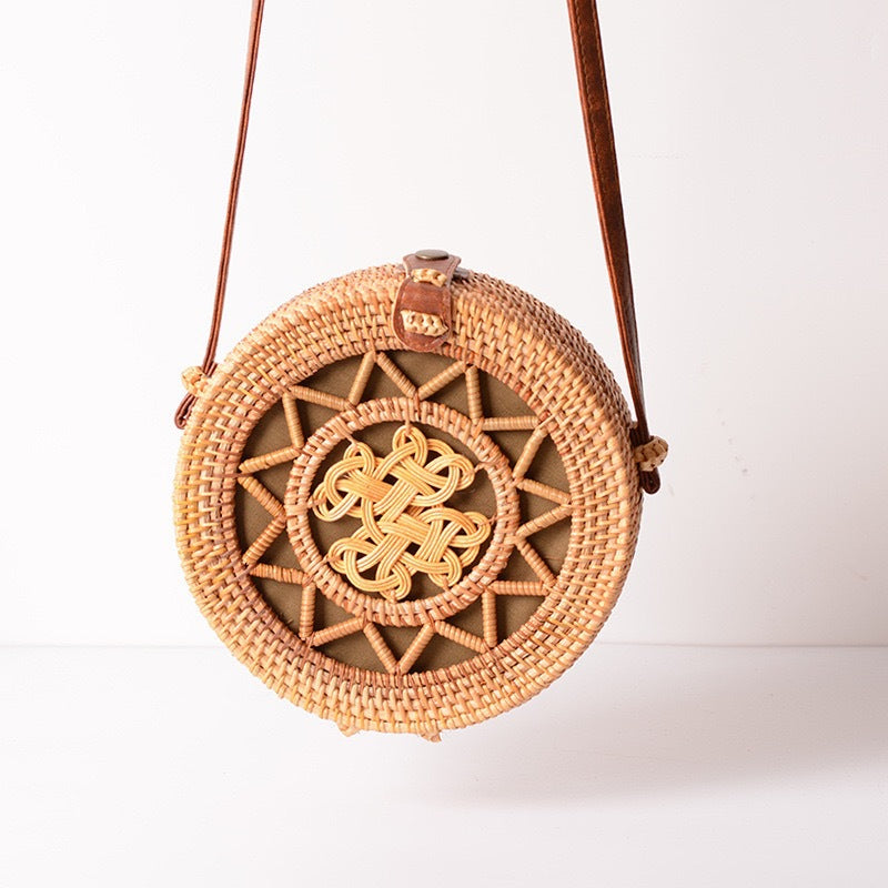 Women Handmade Basket Bag LoungeYard — product view 2
