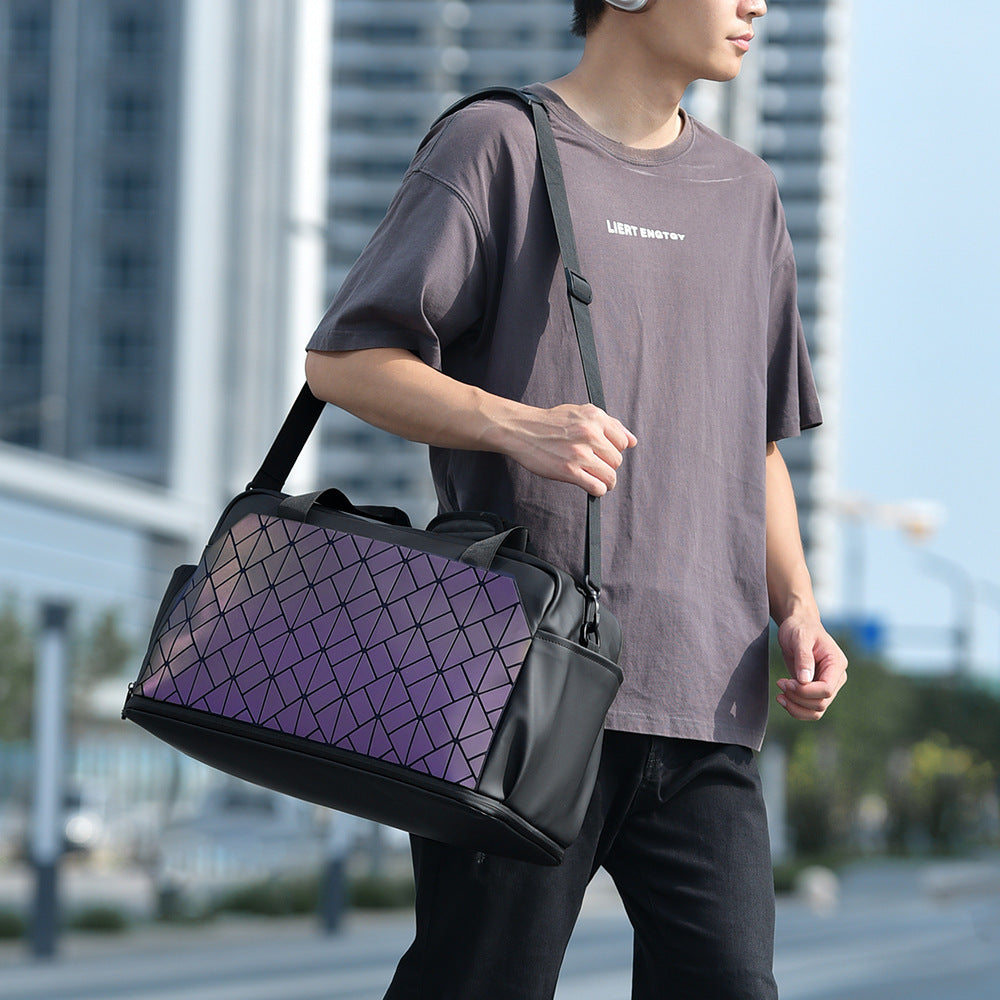 Trendy Multi-Compartment Travel Duffel Bag LoungeYard — product view 2