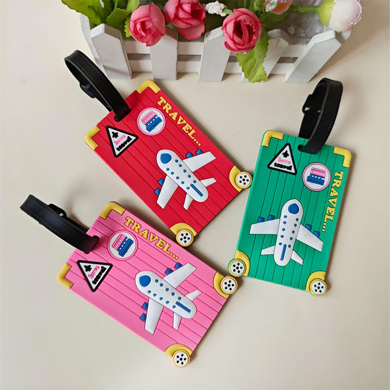 Unisex Travel-Themed Luggage Identifier LoungeYard — product view 6