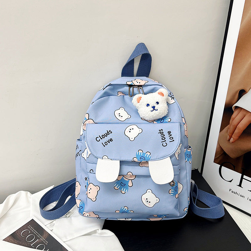 Cute Plush Bear-Themed Mini Backpack LoungeYard — product view 6