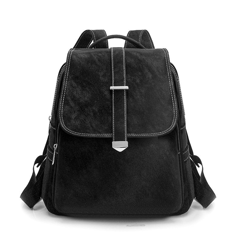 Stylish Faux Leather Backpack LoungeYard — product view 5