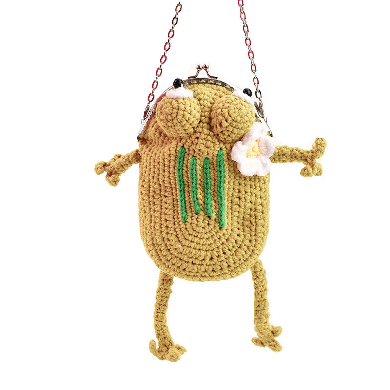 Frog-Shaped Crochet Mini Handbag — product view 6