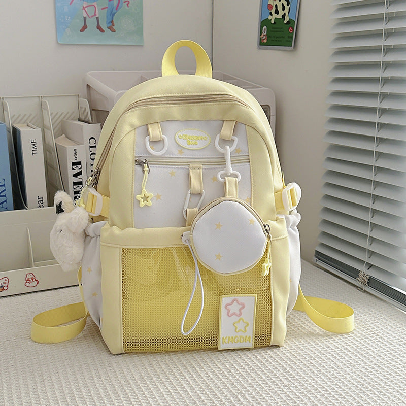 Cute Star Patterned Backpack — product view 3