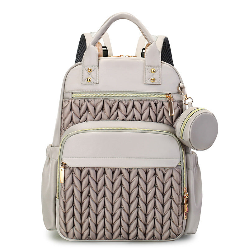 Fashionable backpack with practical compartment system LoungeYard — product view 3