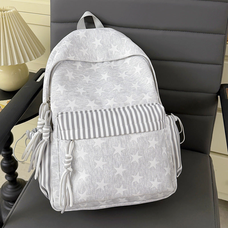 Fun Star-Printed Everyday Backpack LoungeYard — product view 7