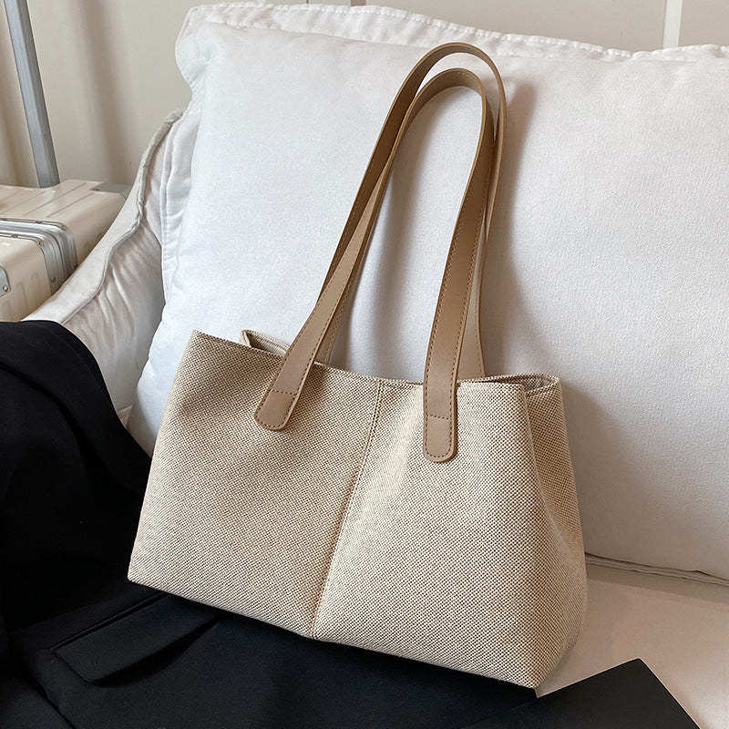 Elegant Structured Canvas Handbag — product view 1