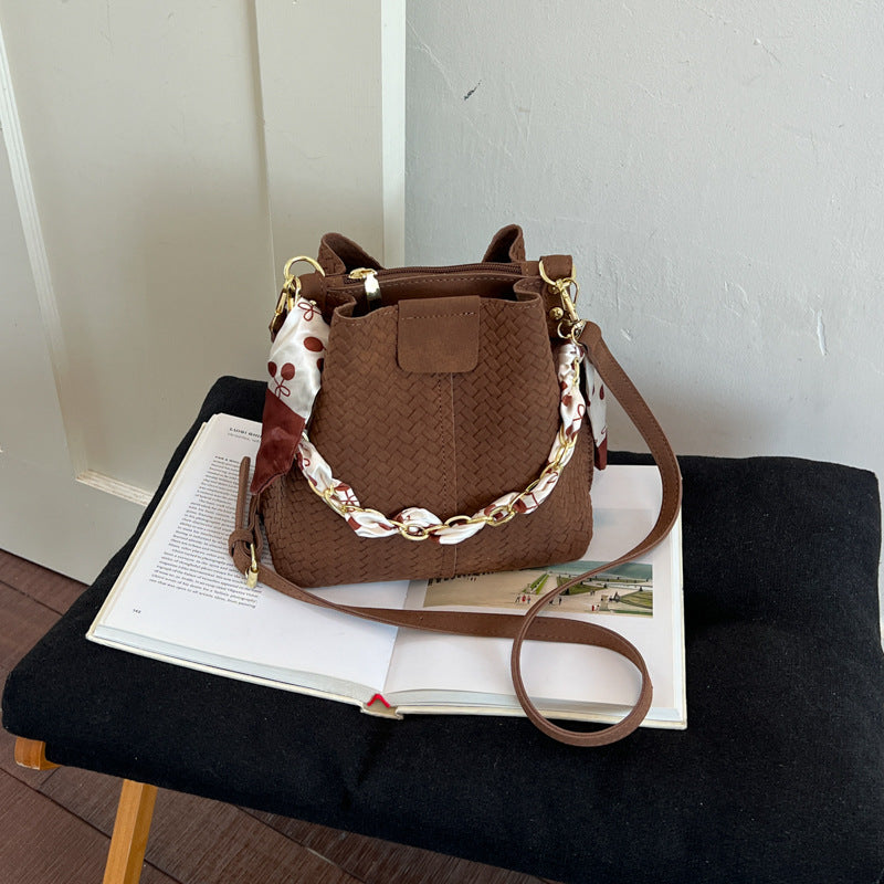 Woven Bucket Style Handbag — product view 4