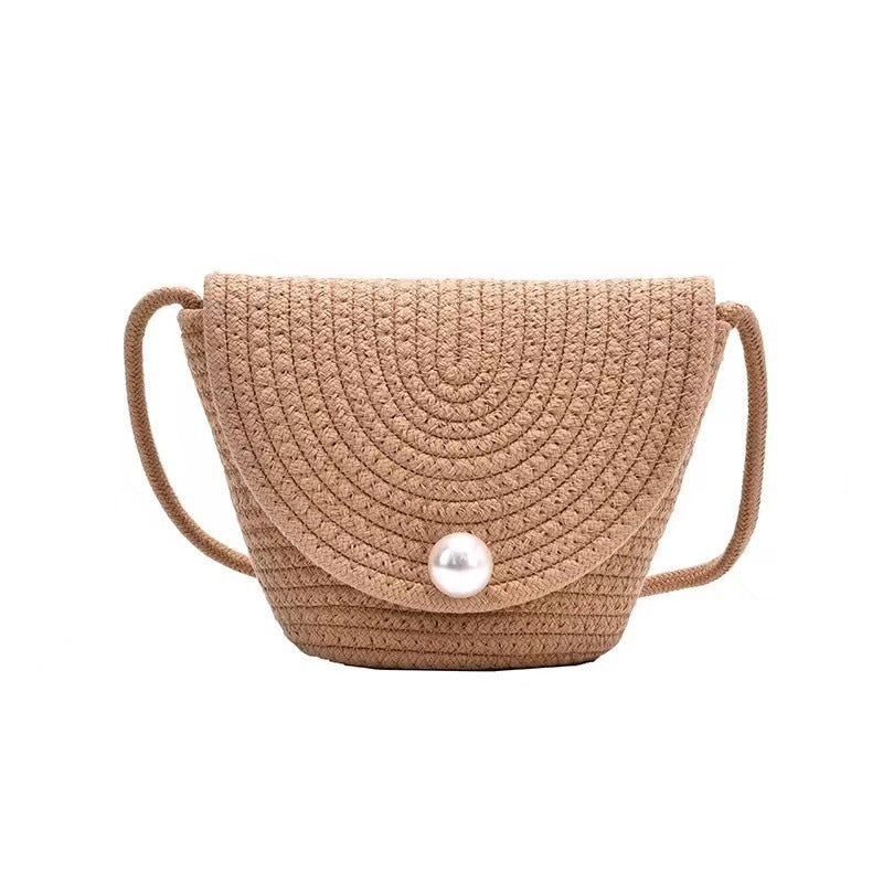 Shoulder bag with elegant pearl closure LoungeYard — product view 5