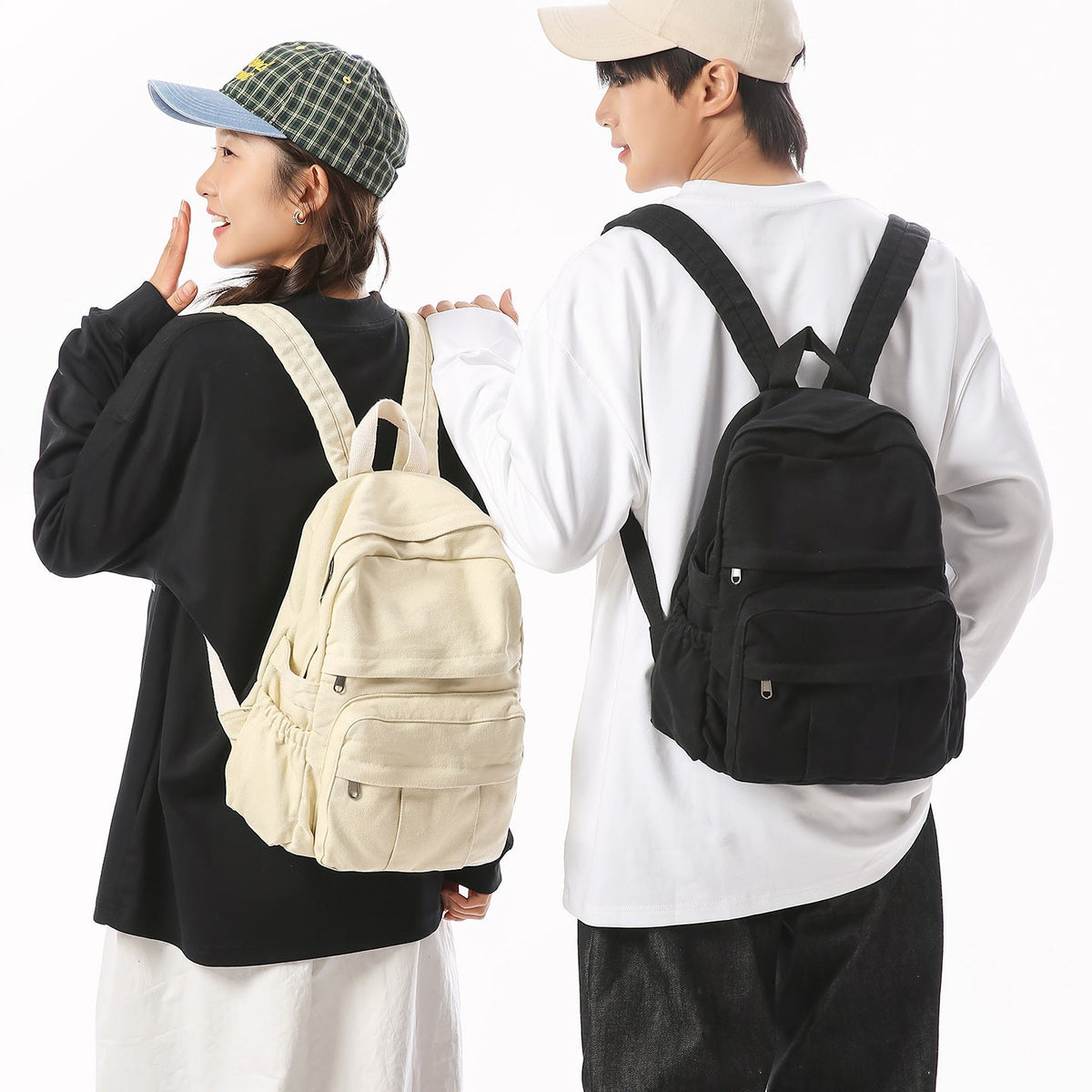 Durable Canvas Backpack LoungeYard 1791205779 — product view 3