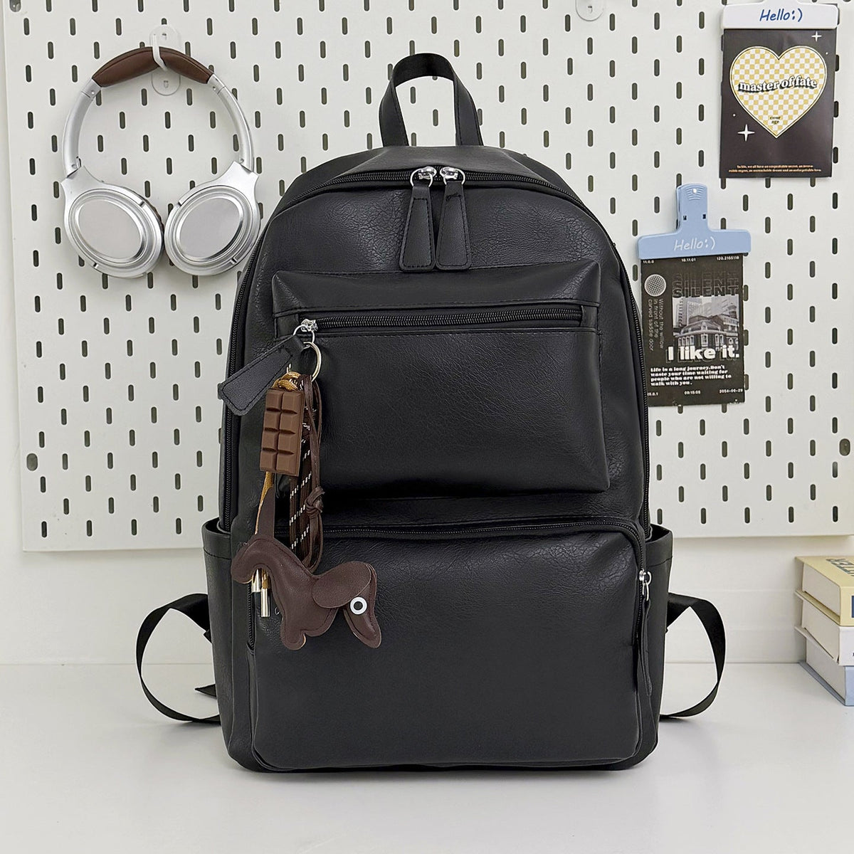 Modern Leather Backpack LoungeYard — product view 7