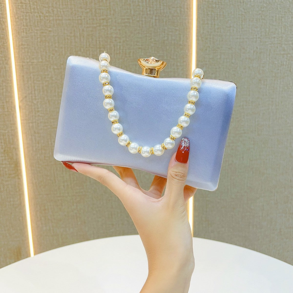 Pearl Handled Evening Clutch — product view 6