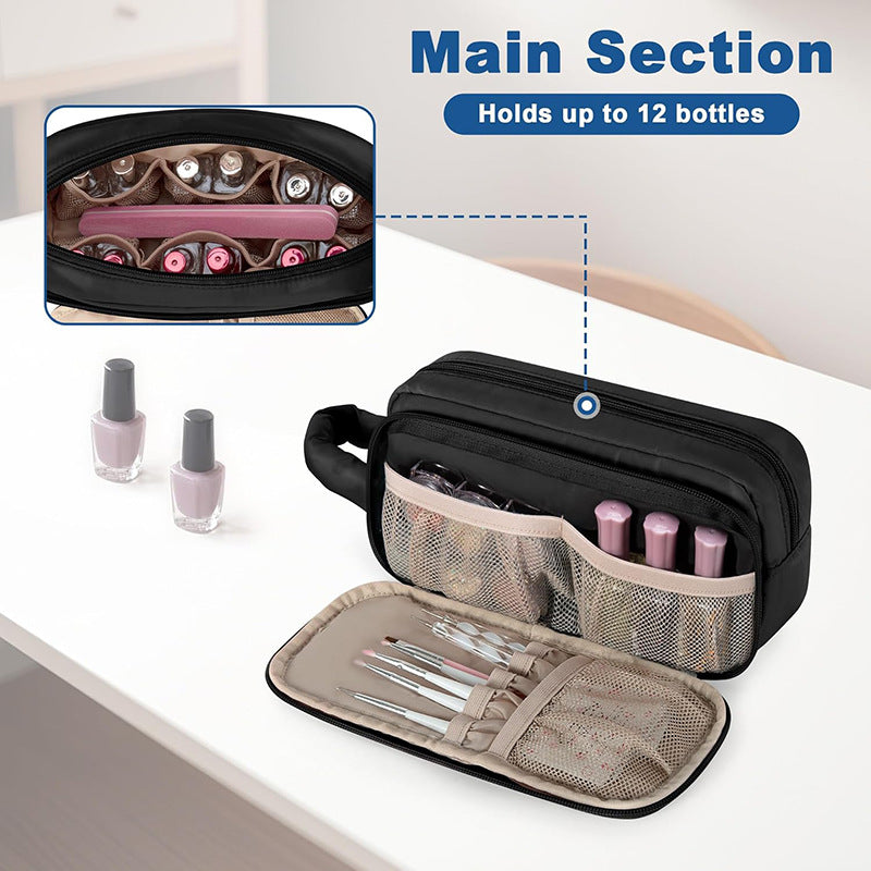 Cosmetic Organizer Bag with Transparent Design and Practical Compartments LoungeYard — product view 2