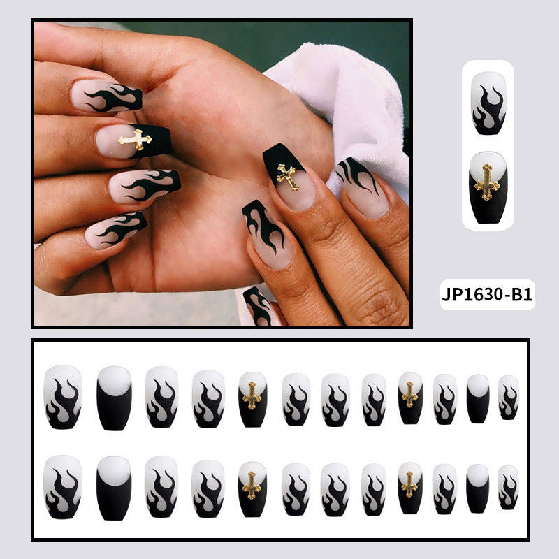 Flame Design Press-On Nail Set — product view 2