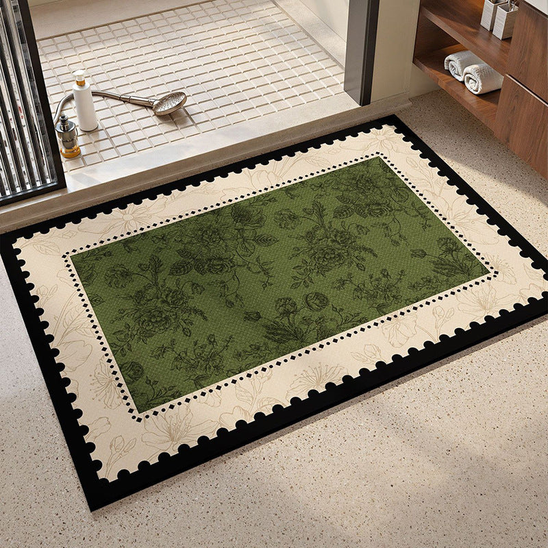 Floral Patterned Bath Rug — product view 6