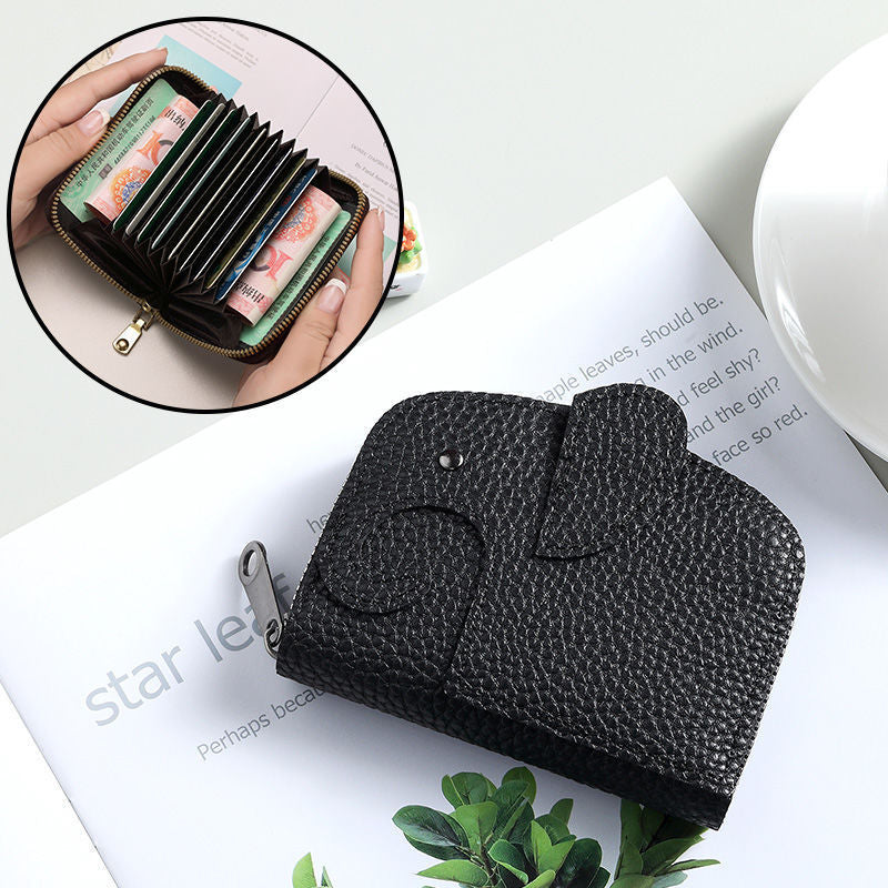 Premium Zippered Leather Coin Wallet — product view 4