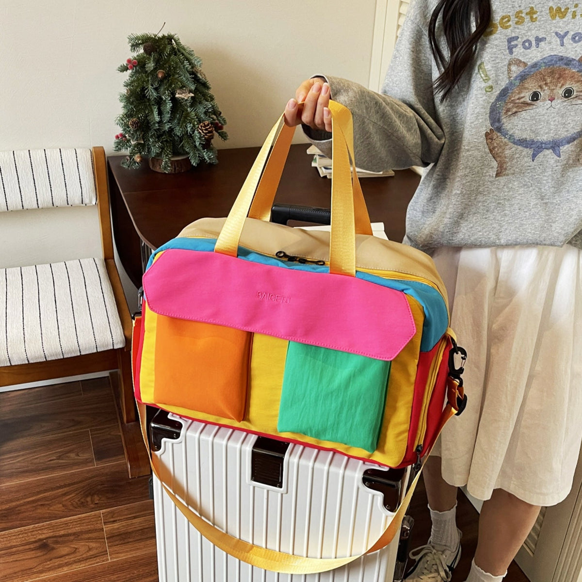 Colorful Travel Duffle LoungeYard — product view 2