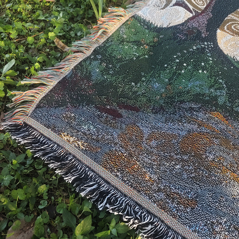 Artistic Woven Throw Blanket — product view 4