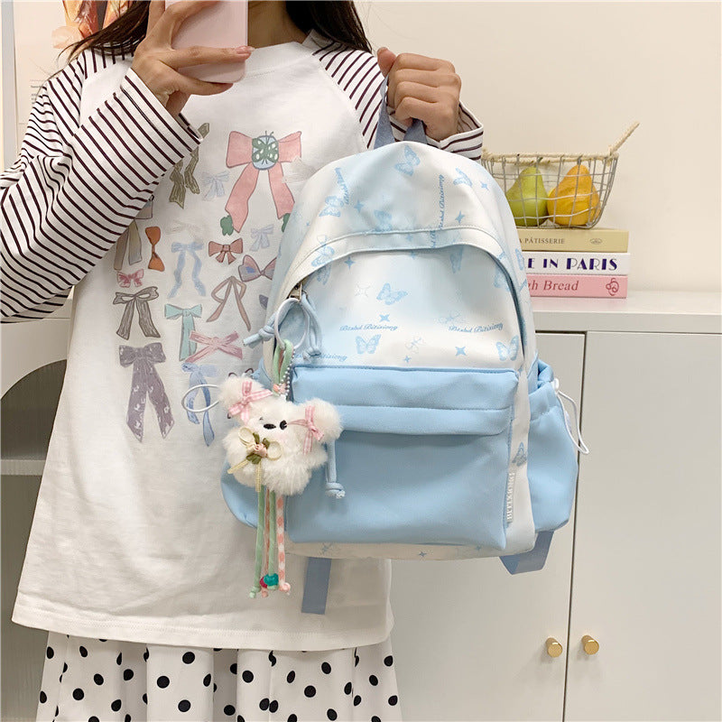 Butterfly Print Backpack LoungeYard — product view 7