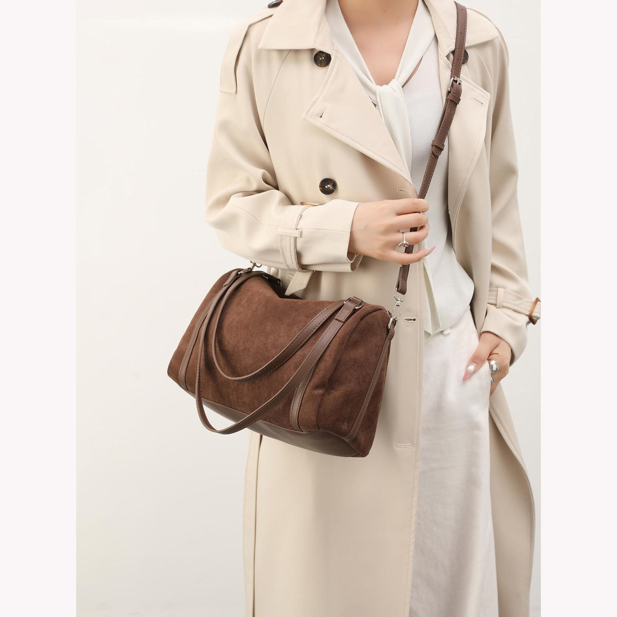 Soft Suede Shoulder Bag LoungeYard — product view 4