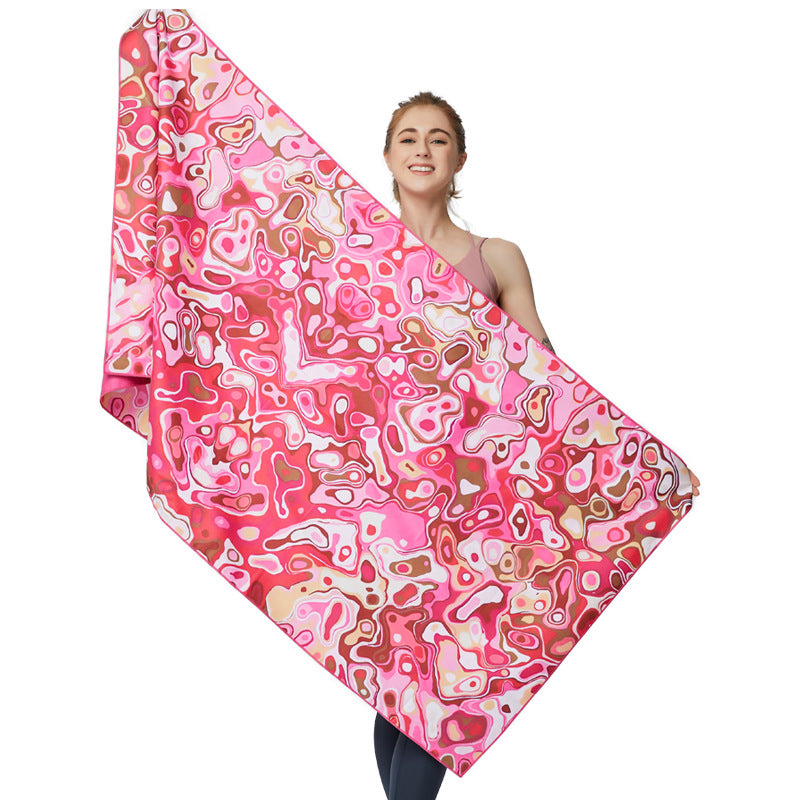 Large beach towel with colorful pattern LoungeYard — product view 1