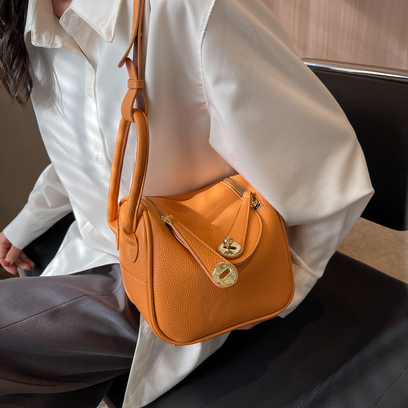Structured Leather Handbag LoungeYard — product view 1