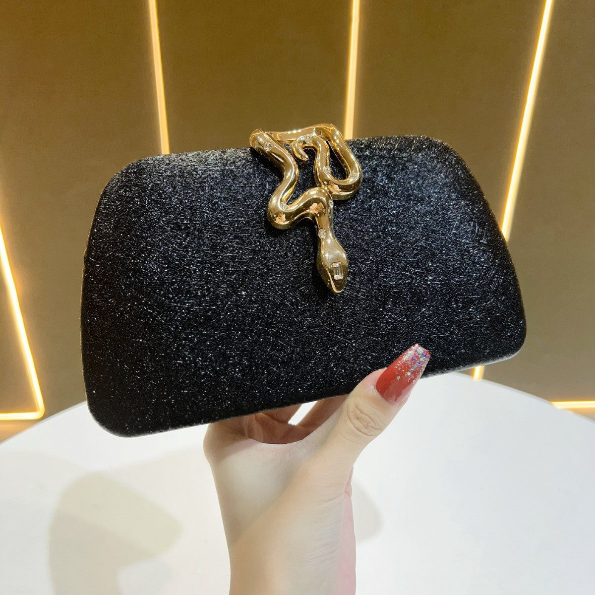 Elegant Structured Evening Clutch — product view 6