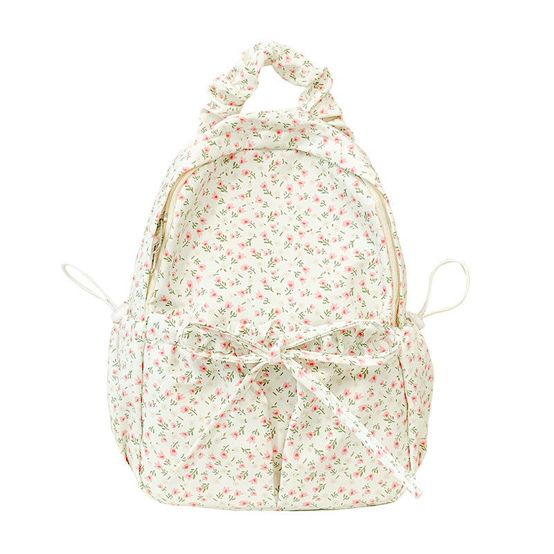 Floral Print Everyday Backpack LoungeYard — product view 4