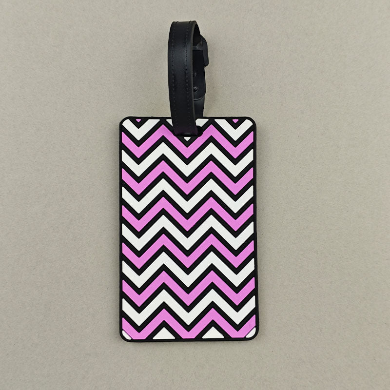 Unisex Chevron Pattern Travel Luggage Tag LoungeYard — product view 1