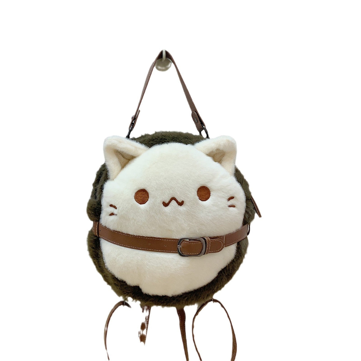 Plush children's backpack with cute cat motif LoungeYard — product view 5
