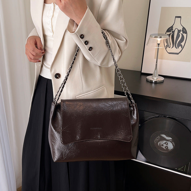Shoulder Bag with Chain Detail — product view 3