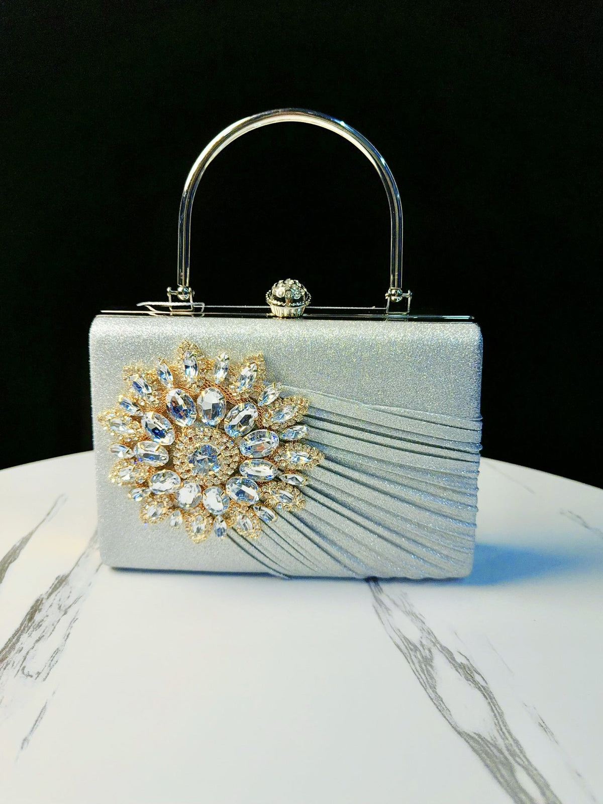 Luxurious Rhinestone-Embellished Evening Handbag — product view 6