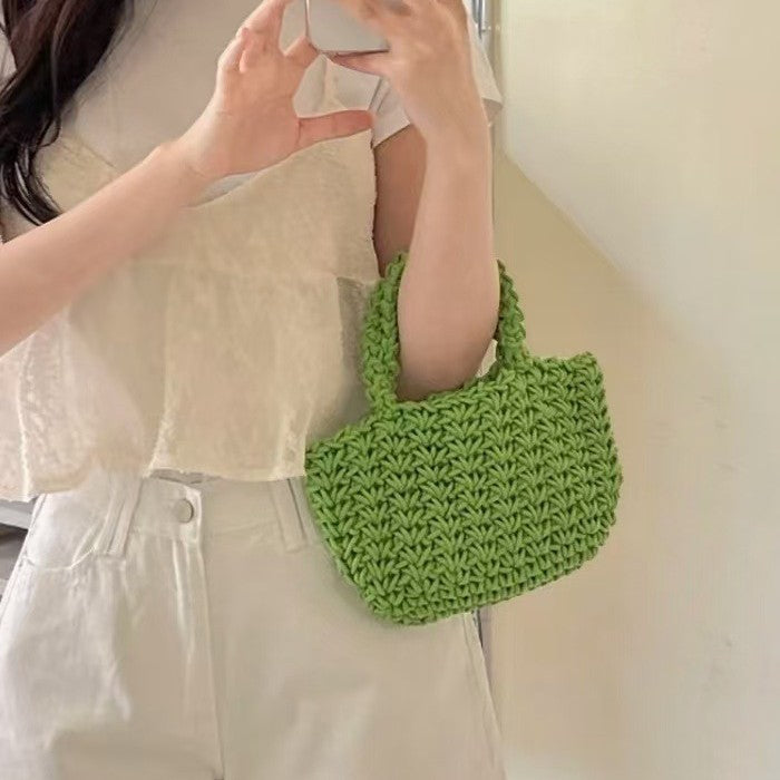 Hand-knotted cotton bag LoungeYard — product view 4
