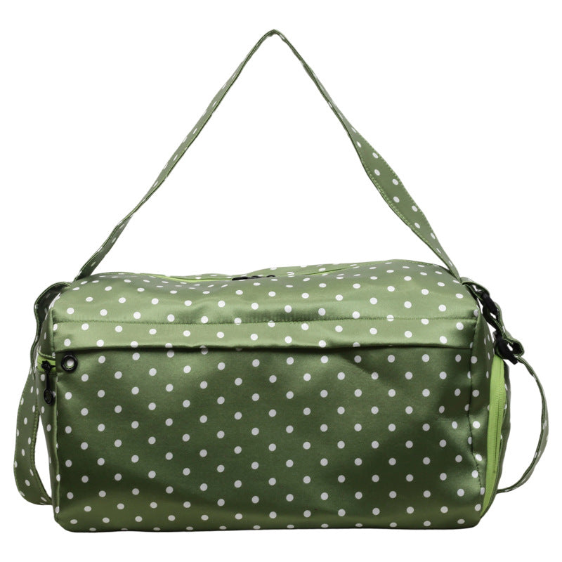 Stylish Polka Dot Travel Duffle Bag LoungeYard — product view 4