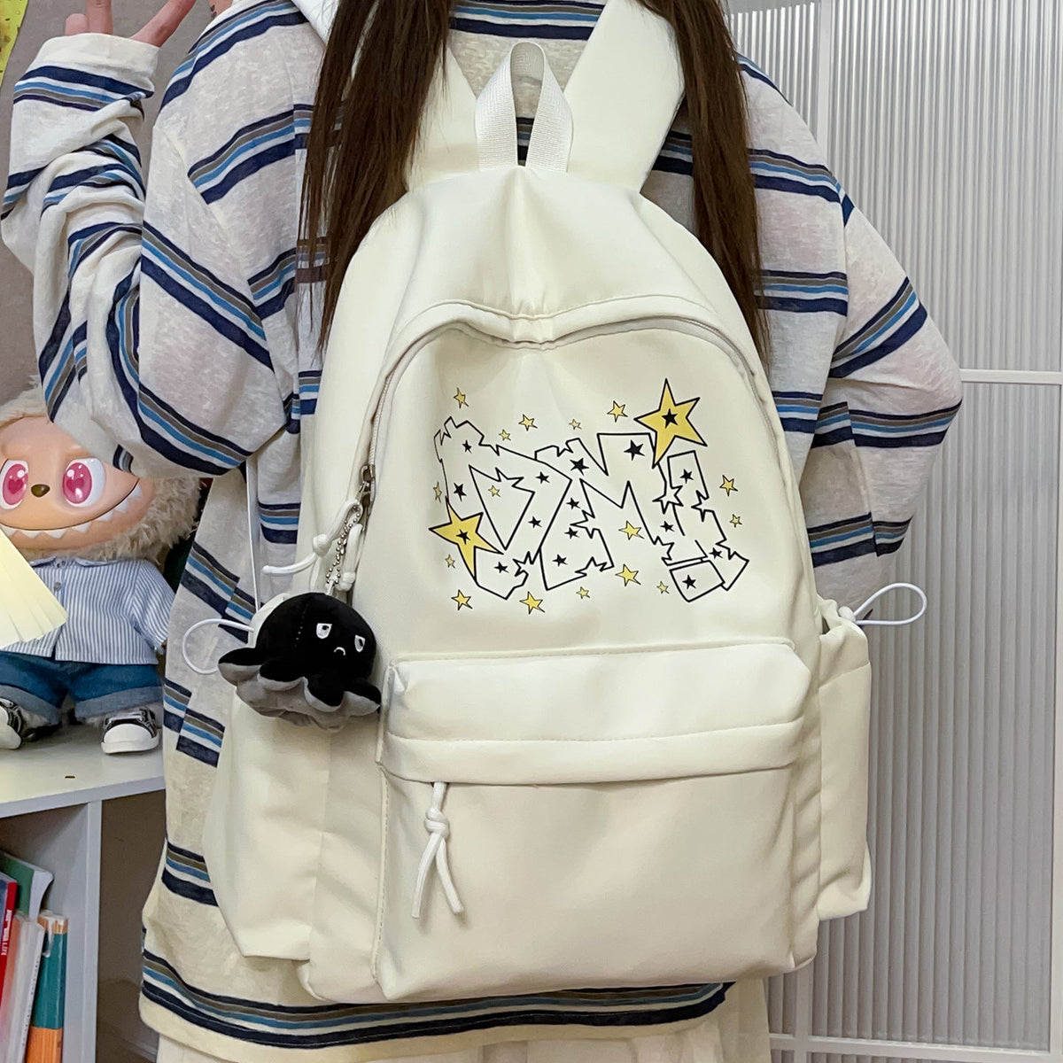 Casual Graphic Print Backpack LoungeYard 1791205811 — product view 1
