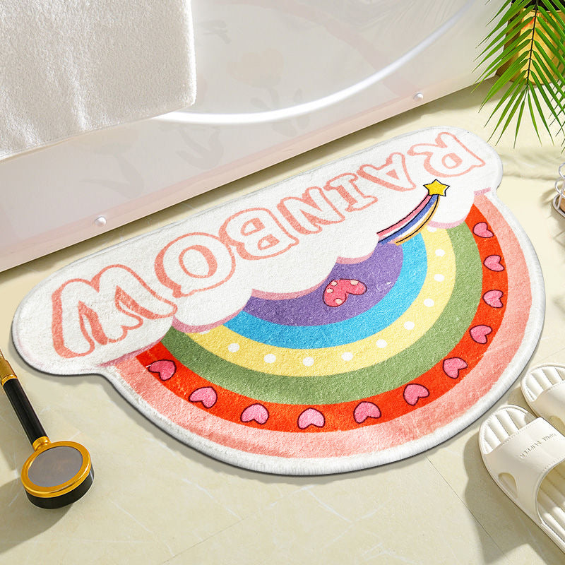 Rainbow-Themed Soft Bathroom Mat — product view 2