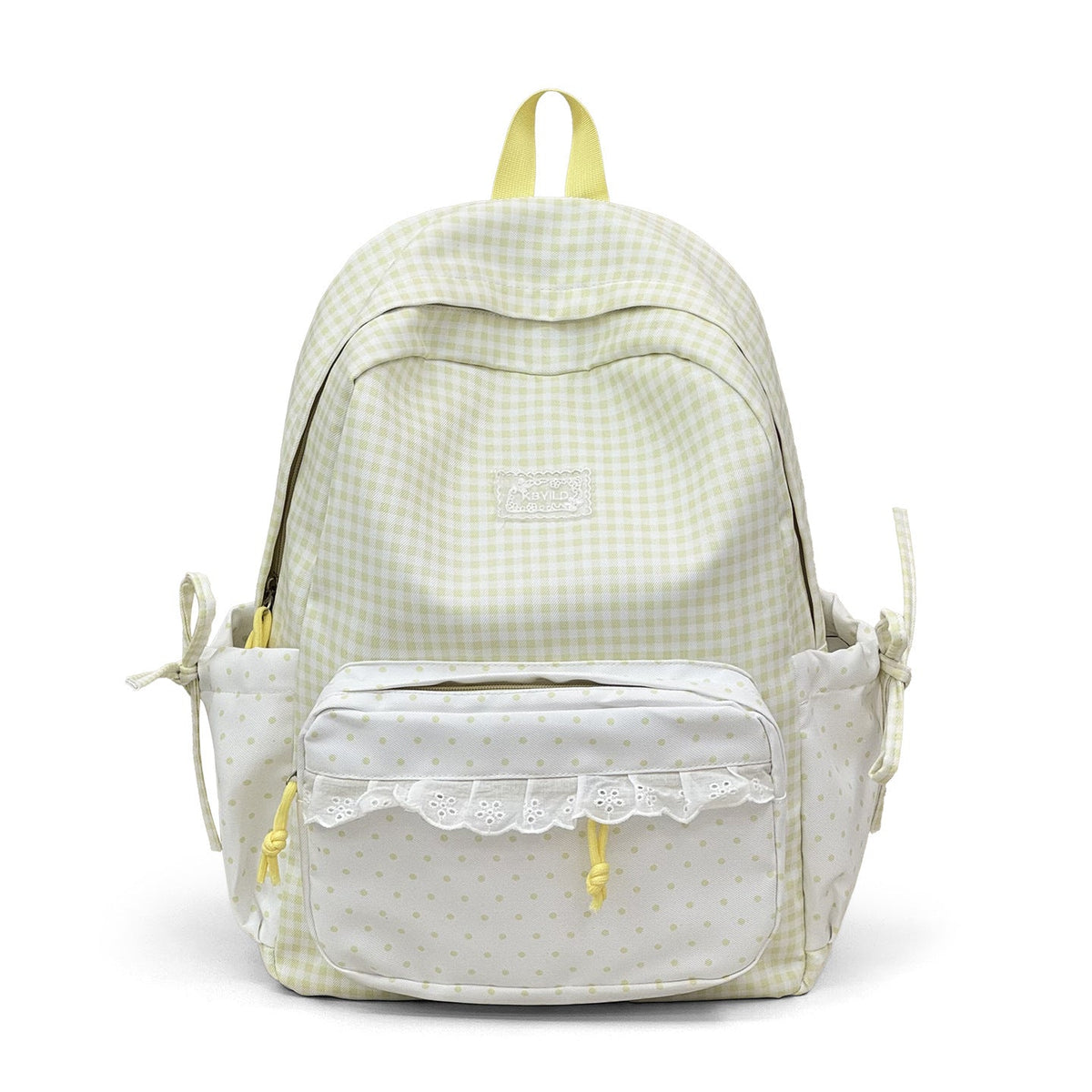 Cute Checked Pattern Backpack LoungeYard — product view 7
