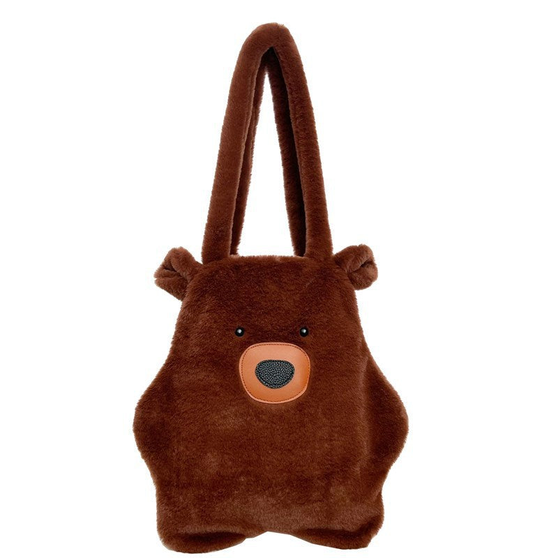 Plush Bear-Themed Tote Bag LoungeYard — product view 6