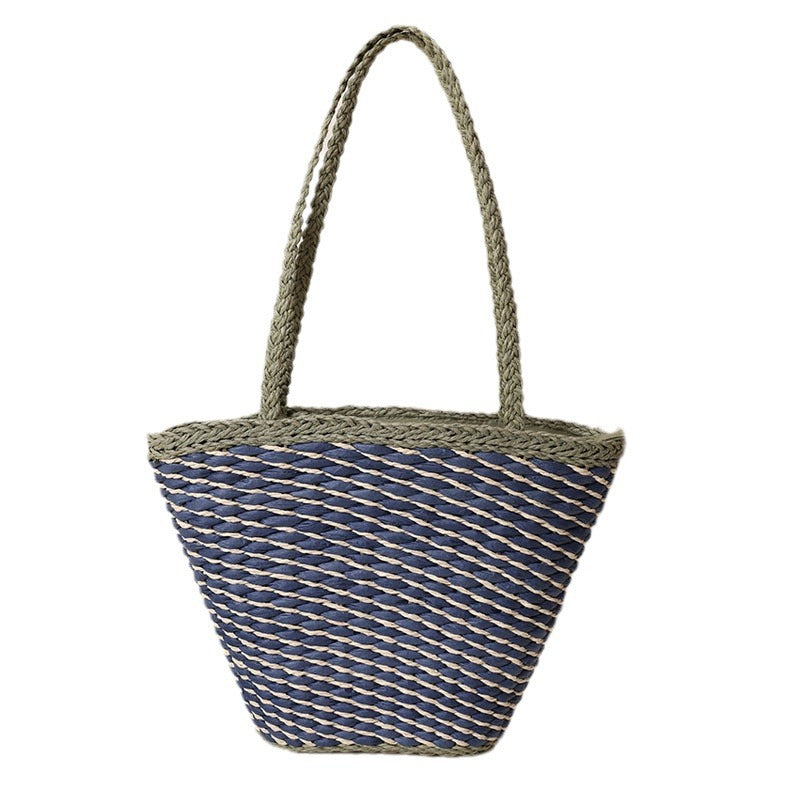 Braided Beach Bag with Wide, Sturdy Handles LoungeYard — product view 5
