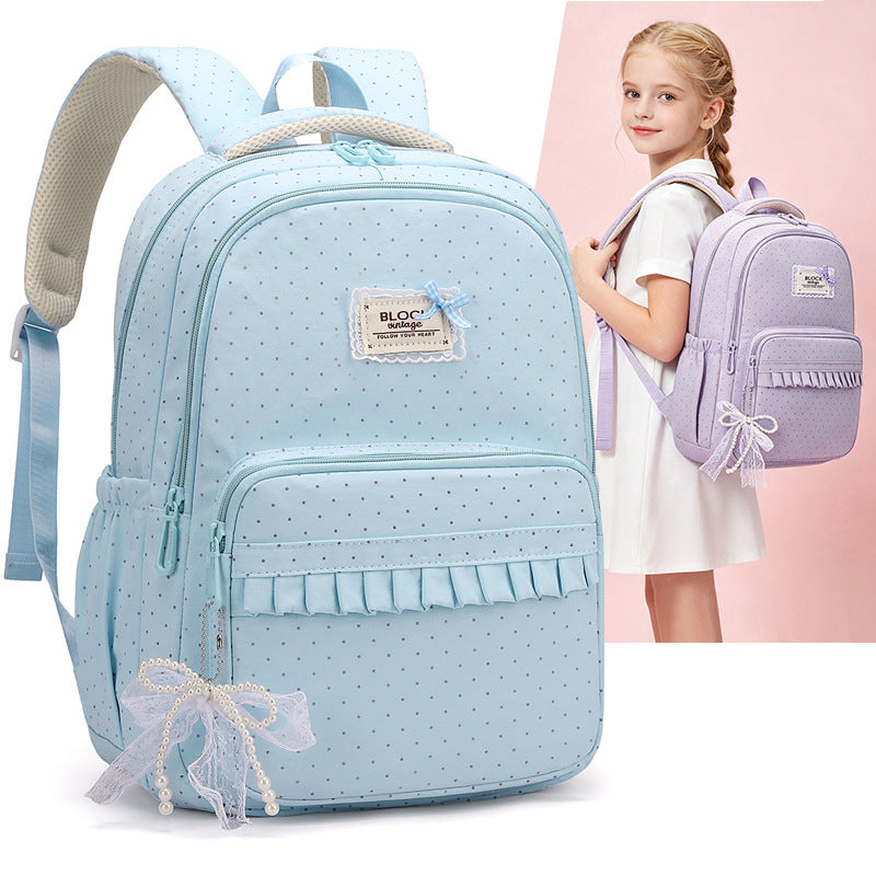 Decorative Polka Dot Backpack LoungeYard — product view 2