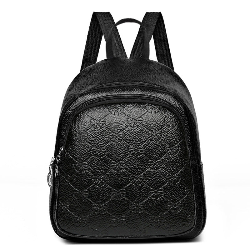 Women's Elegant Textured Mini Backpack LoungeYard — product view 4