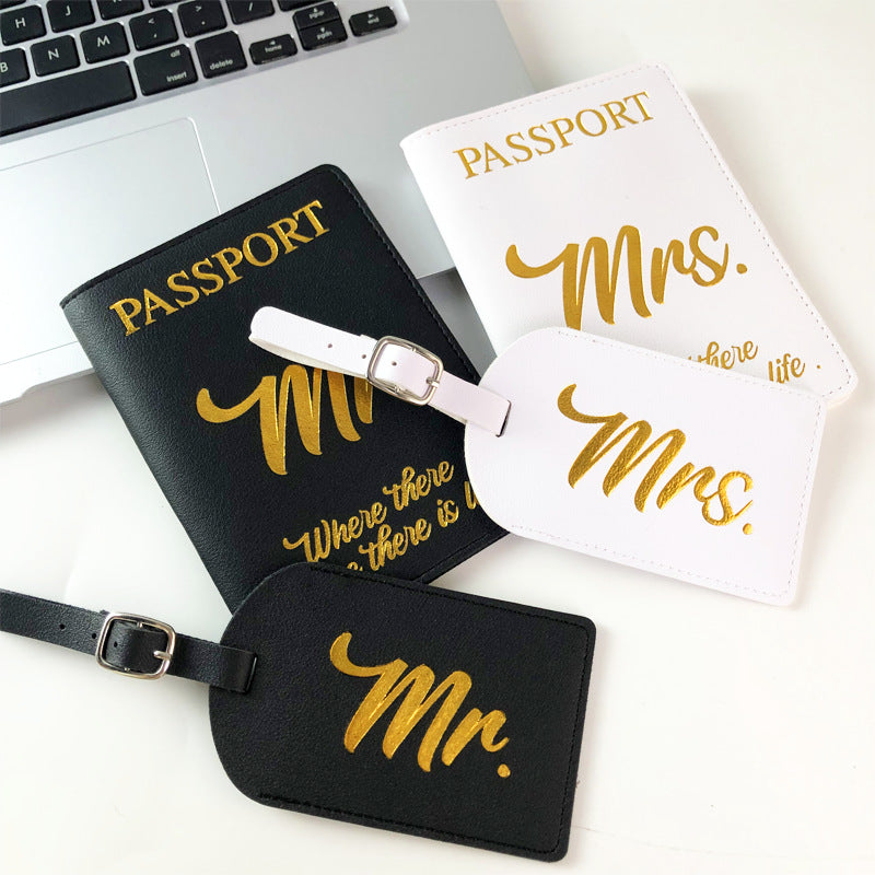 Stylish Passport and Luggage Tag Set LoungeYard — product view 2