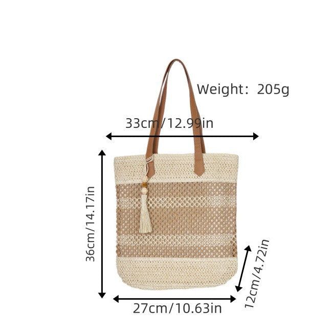 Handmade net beach bag LoungeYard — product view 2