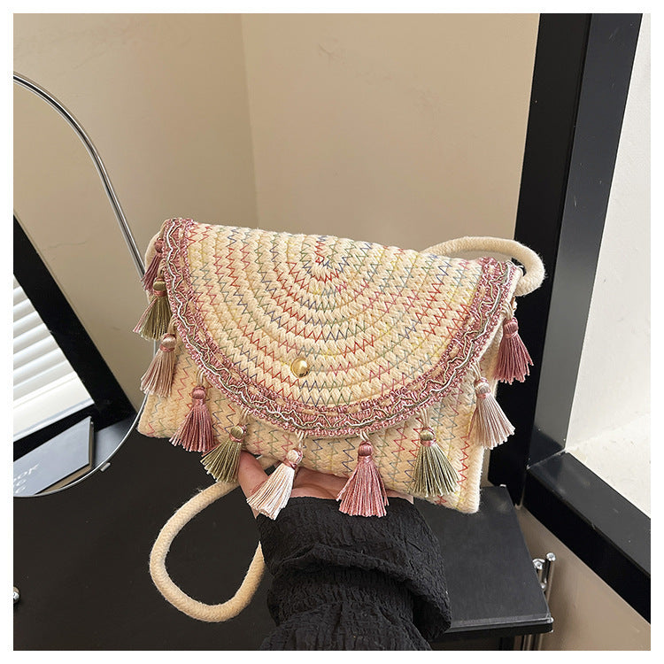 Bohemian Woven Clutch Bag LoungeYard — product view 7