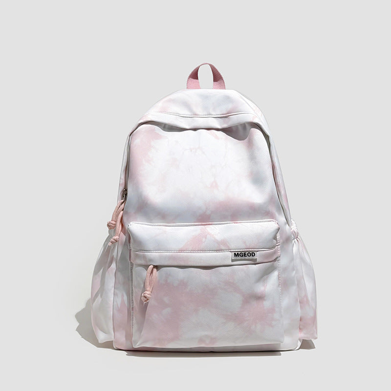 Lightweight Casual Backpack with Plush Keychain LoungeYard — product view 6