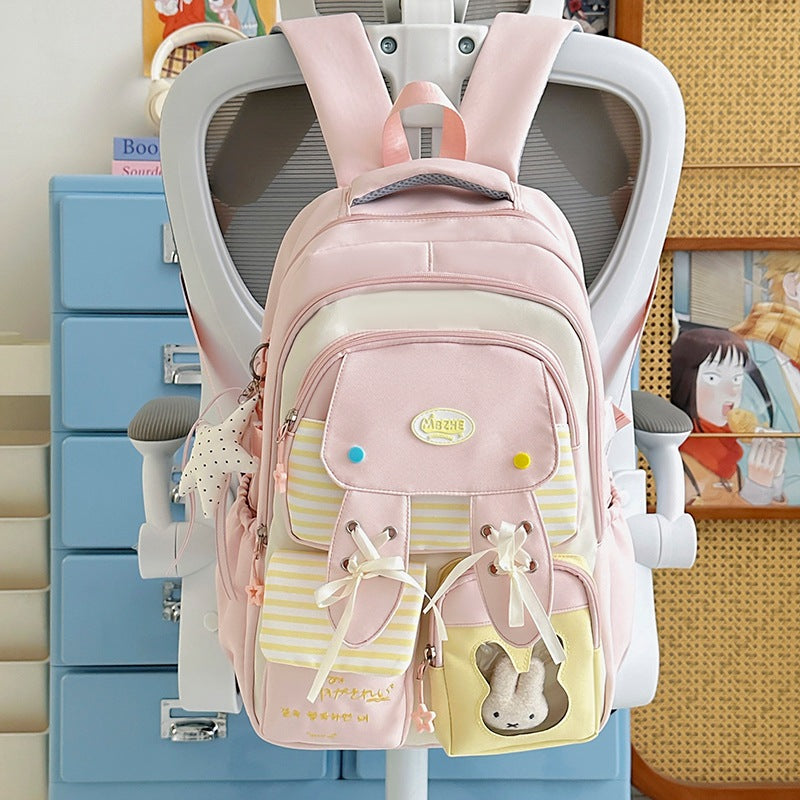 Playful Bunny-Ear Print Backpack LoungeYard — product view 1