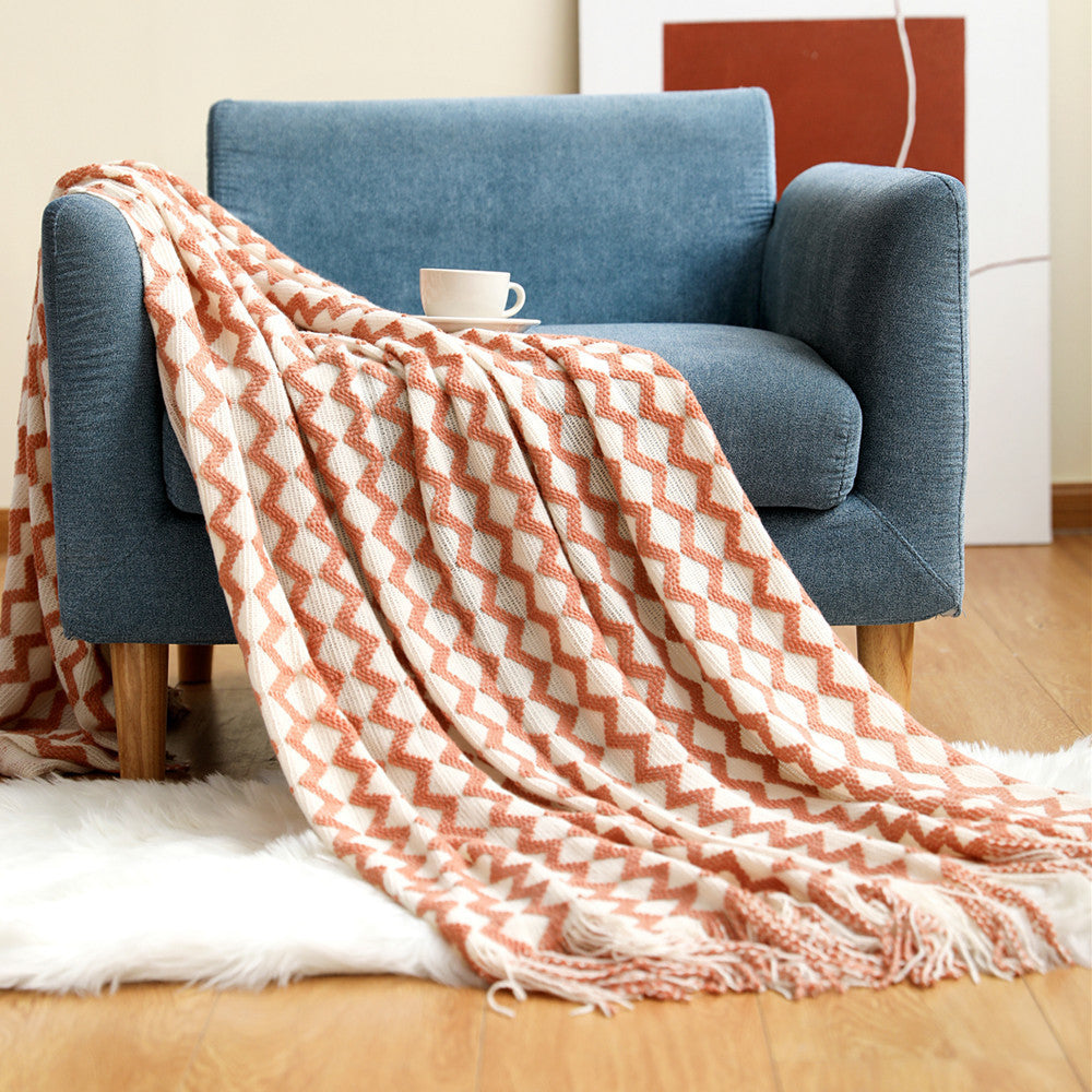 Cozy Textured Throw Blanket LoungeYard — product view 7